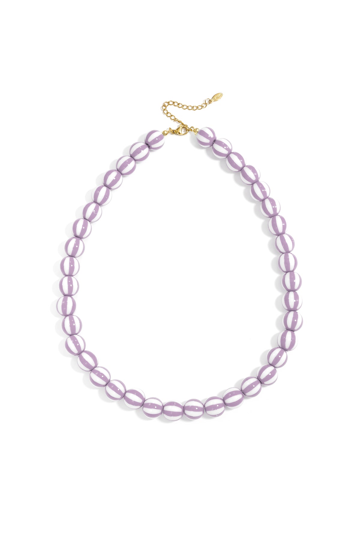 Kralenketting met gestreepte kralen
