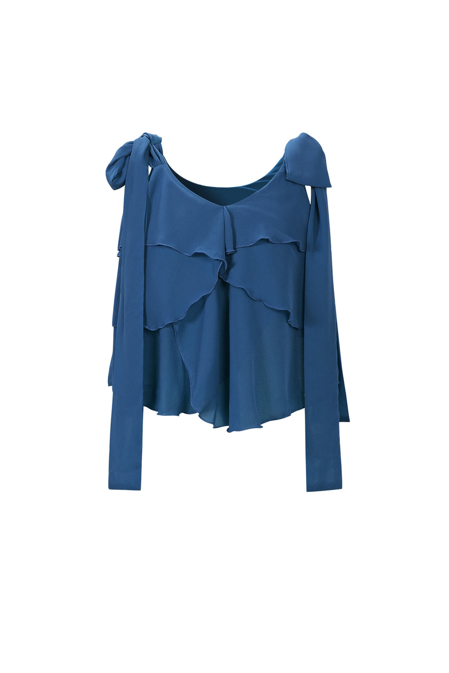 Dames mouwloze top met ruches