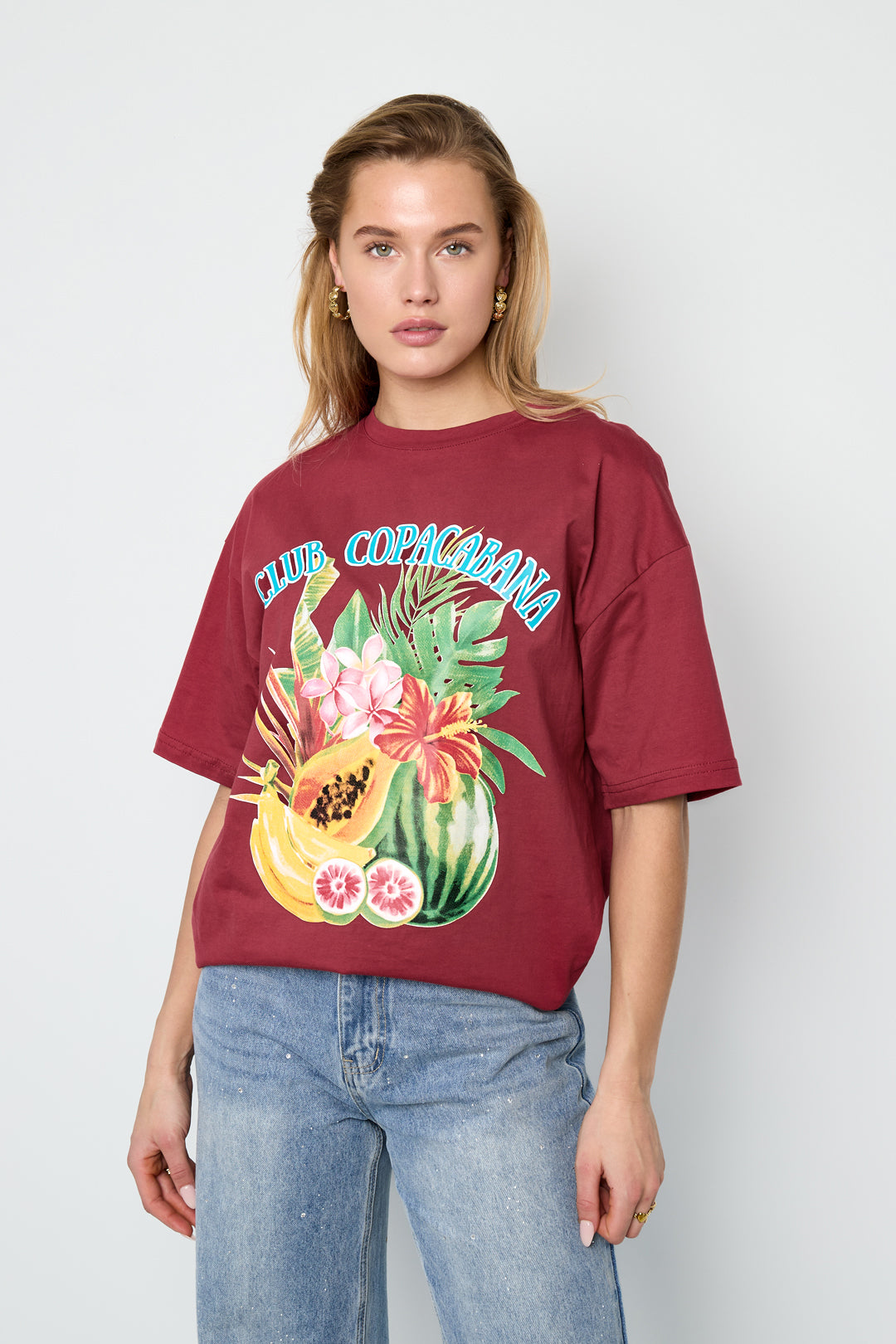 Dames Club Tropicana T-shirt van katoen – productfoto 3