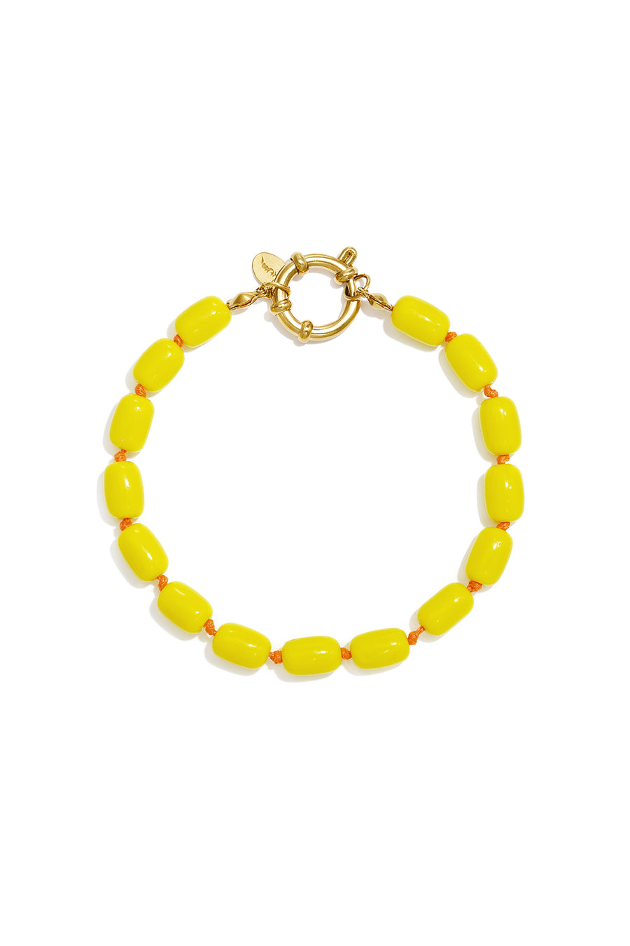 Bracelet en perles pour femme en acier inoxydable, verre de conception unie – plusieurs coloris