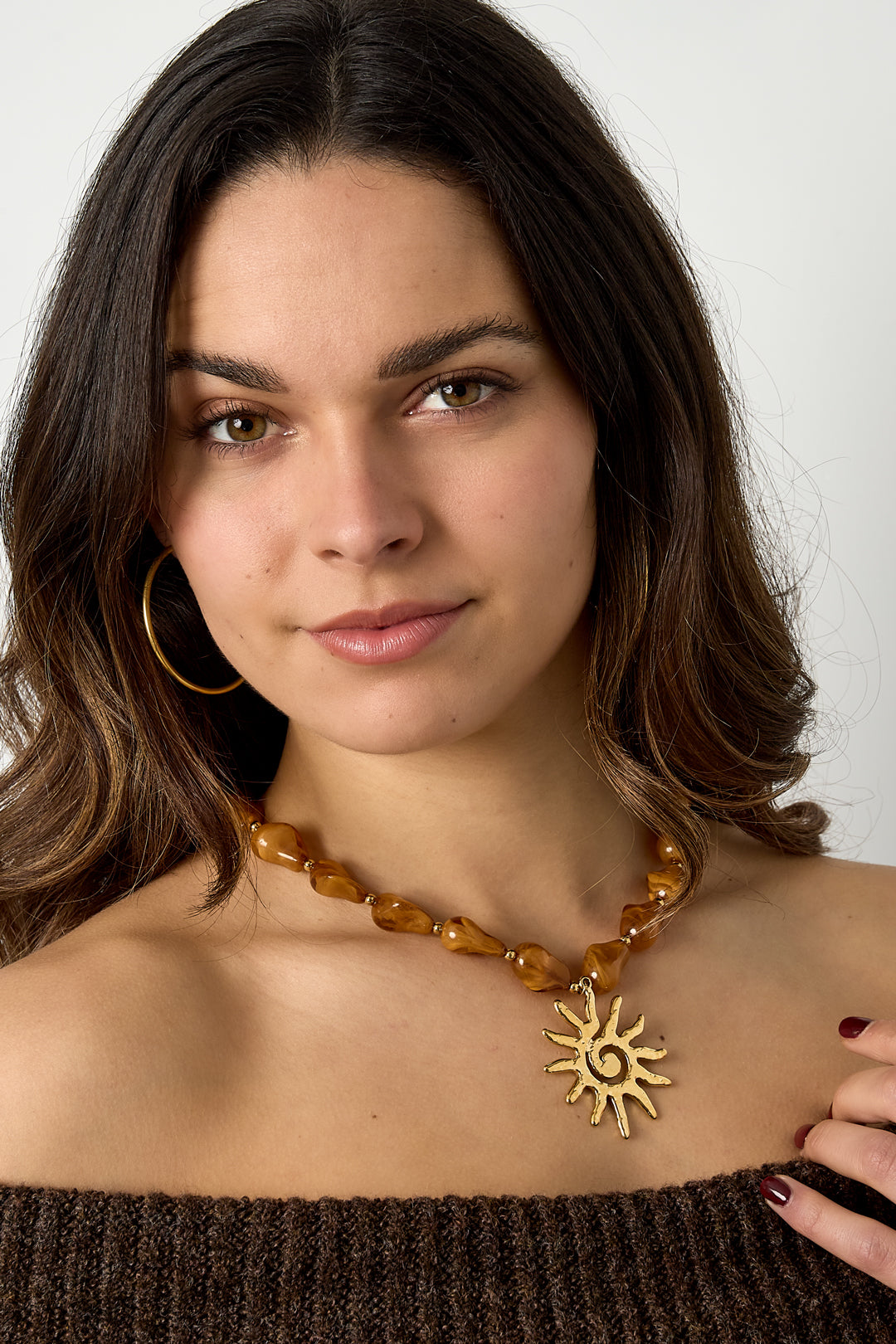 Kralenketting met zon charm