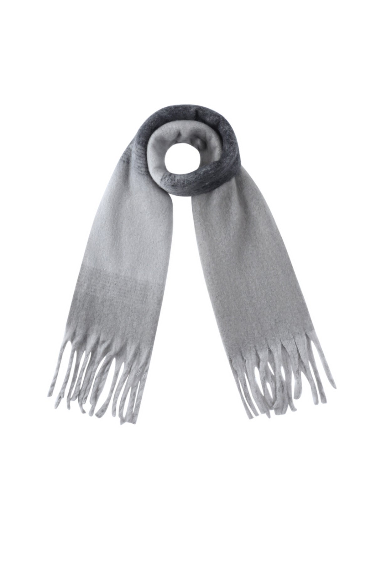 Écharpe d'hiver pour femme 100 % polyester avec mélange de couleurs – plusieurs couleurs