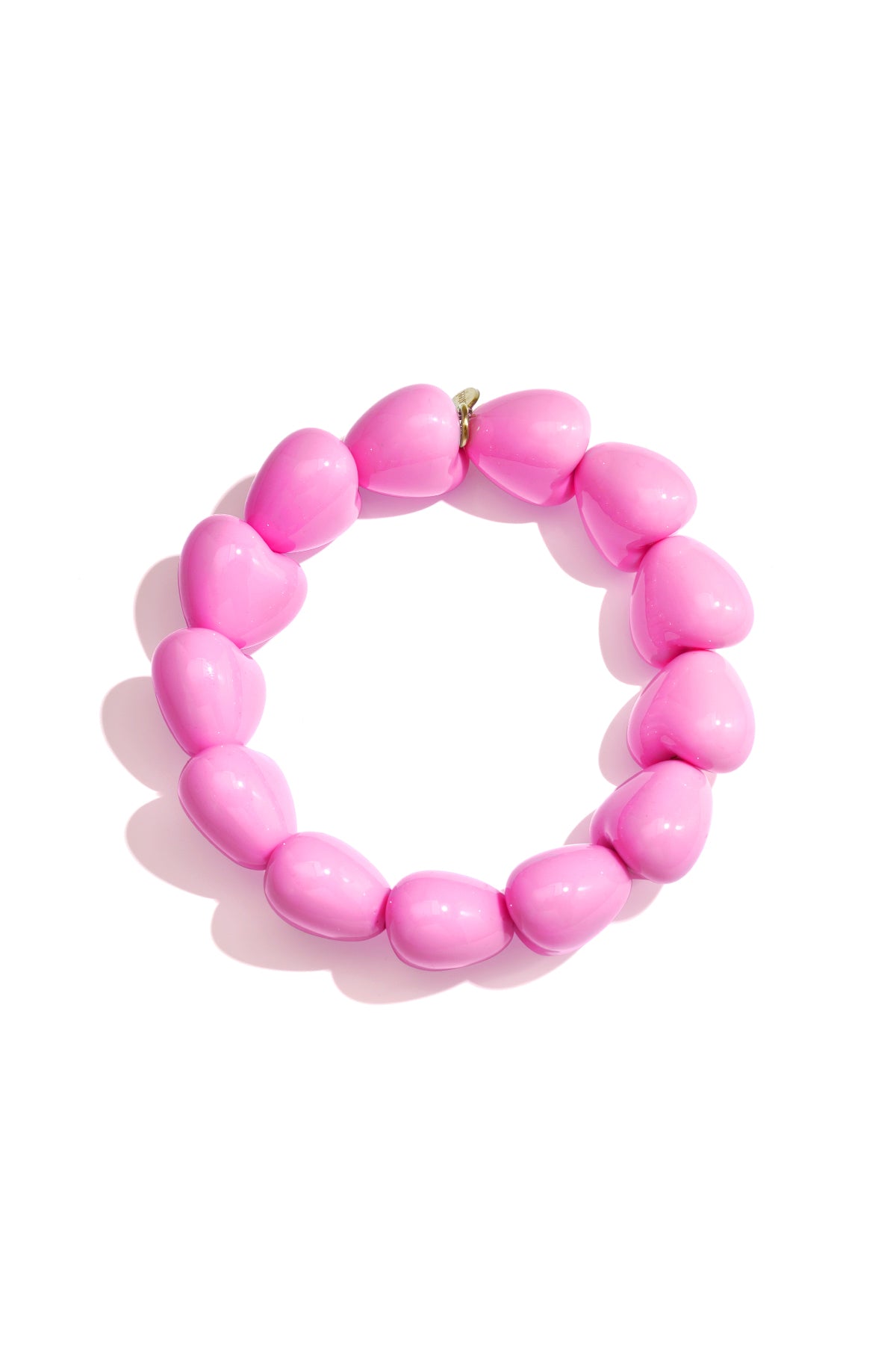 Armbandje met 13 kleine hartjes