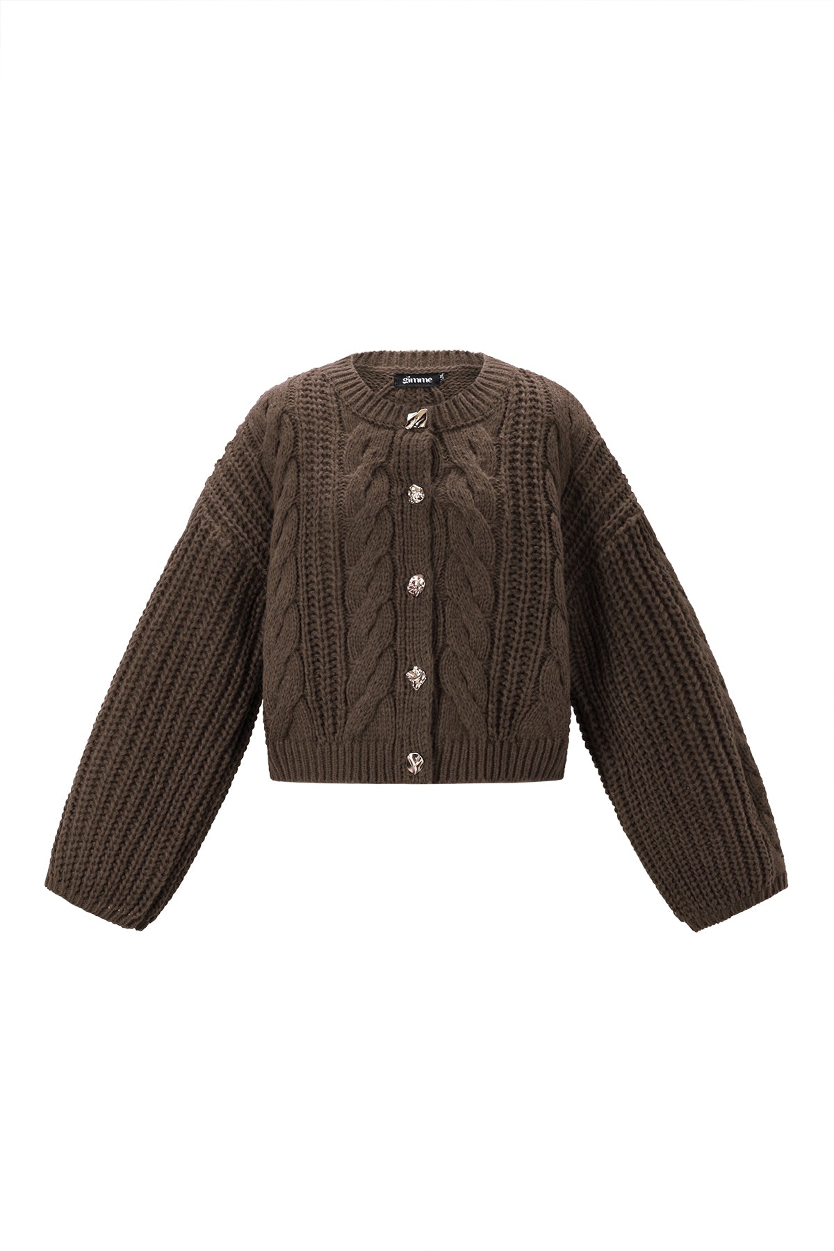 Dames Cable cardigan van polyester in zes kleuren – productfoto 13