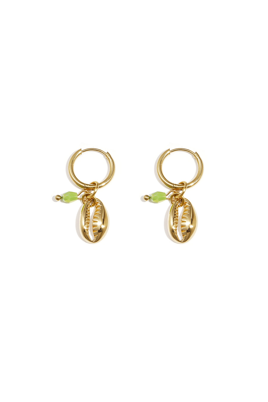Boucles d'oreilles pendantes en acier inoxydable avec motif coquillage pour femmes – couleur or et argent