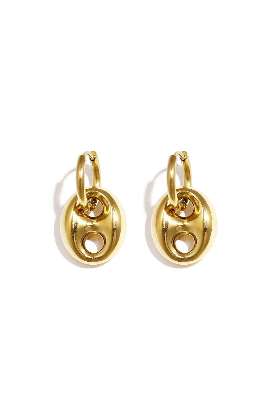 Roestvrijstalen hangende oorbellen met onregelmatige vorm, casual, dagelijks gebruik, eenvoudige serie, dames sieraden
