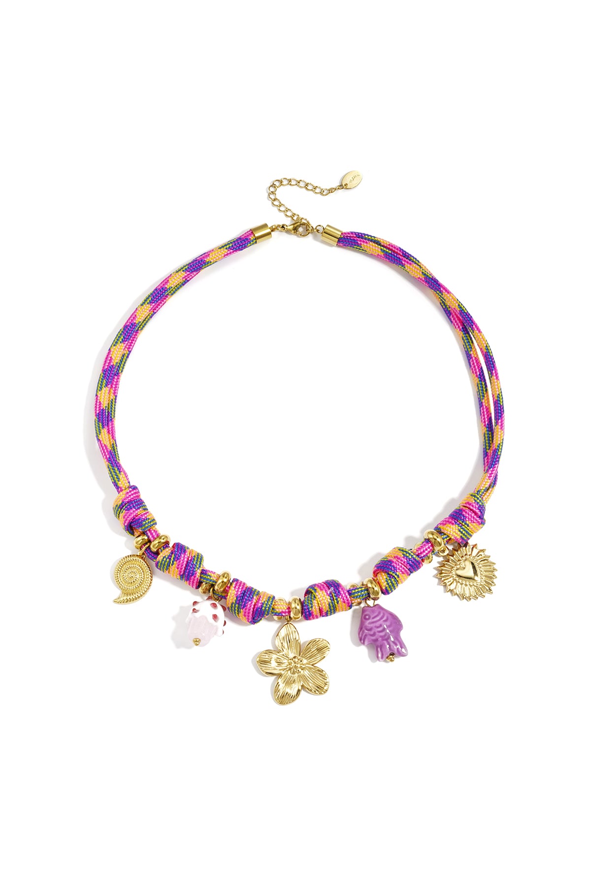 Kettingen met touwhanger, bloemen, vakantie/strand, damessieraden