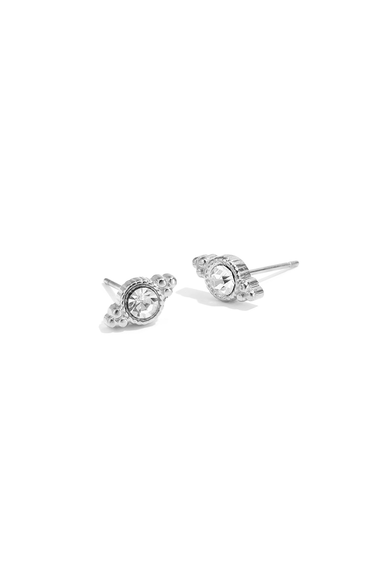 Puces d'oreilles pour femmes en acier inoxydable forme organique – couleur or