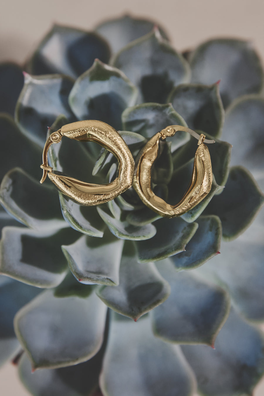 Boucles d'oreilles créoles pour femmes en acier inoxydable 304 – couleur or