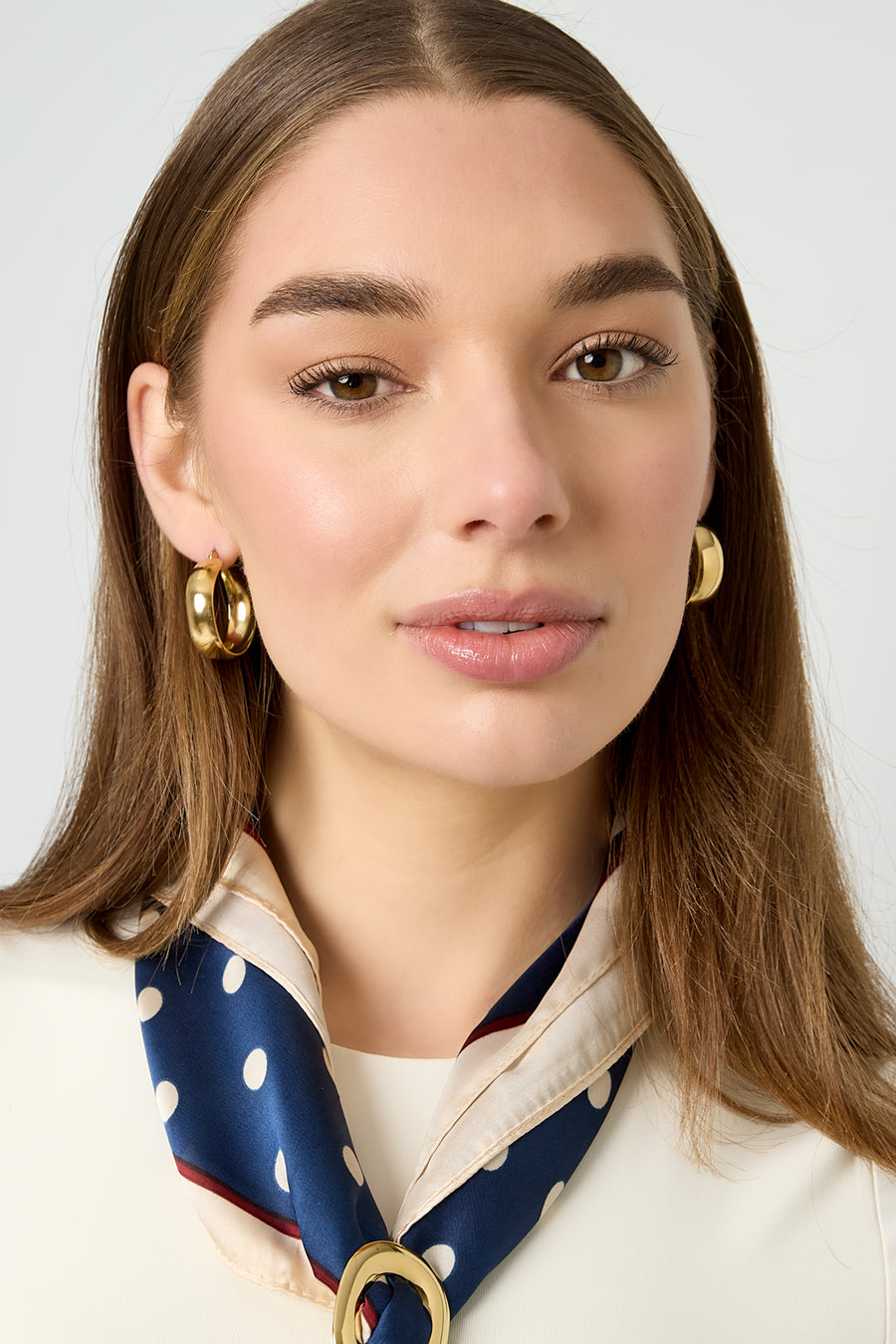 Boucles d'oreilles créoles pour femme en acier inoxydable – dorées et argentées