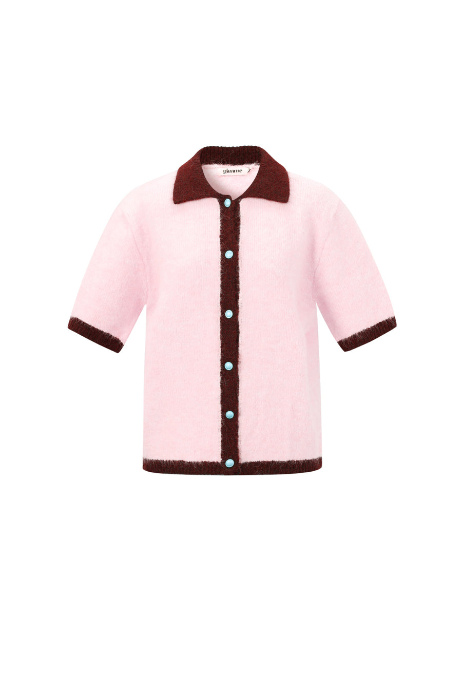 Gilet en maille pour femme avec contraste de couleurs
