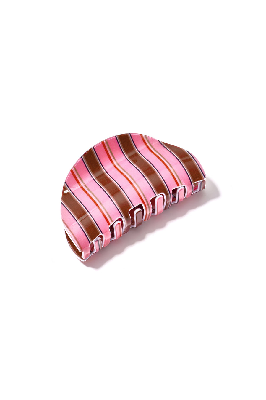 Pince à cheveux en PVC avec rayures – plusieurs couleurs – utilisation quotidienne