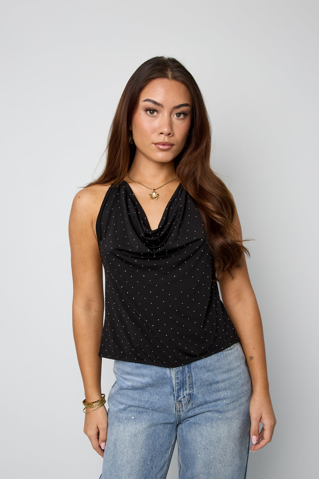 Dames Sunkissed top met strassdetail – productfoto 8