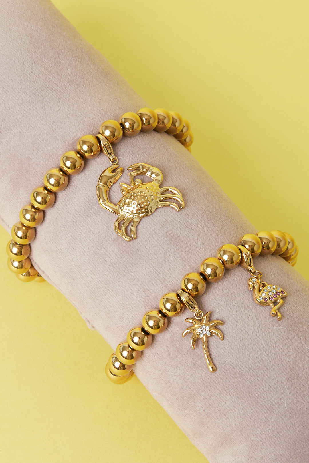Composant de bijoux en acier inoxydable avec détails océaniques – couleur or – photo 2