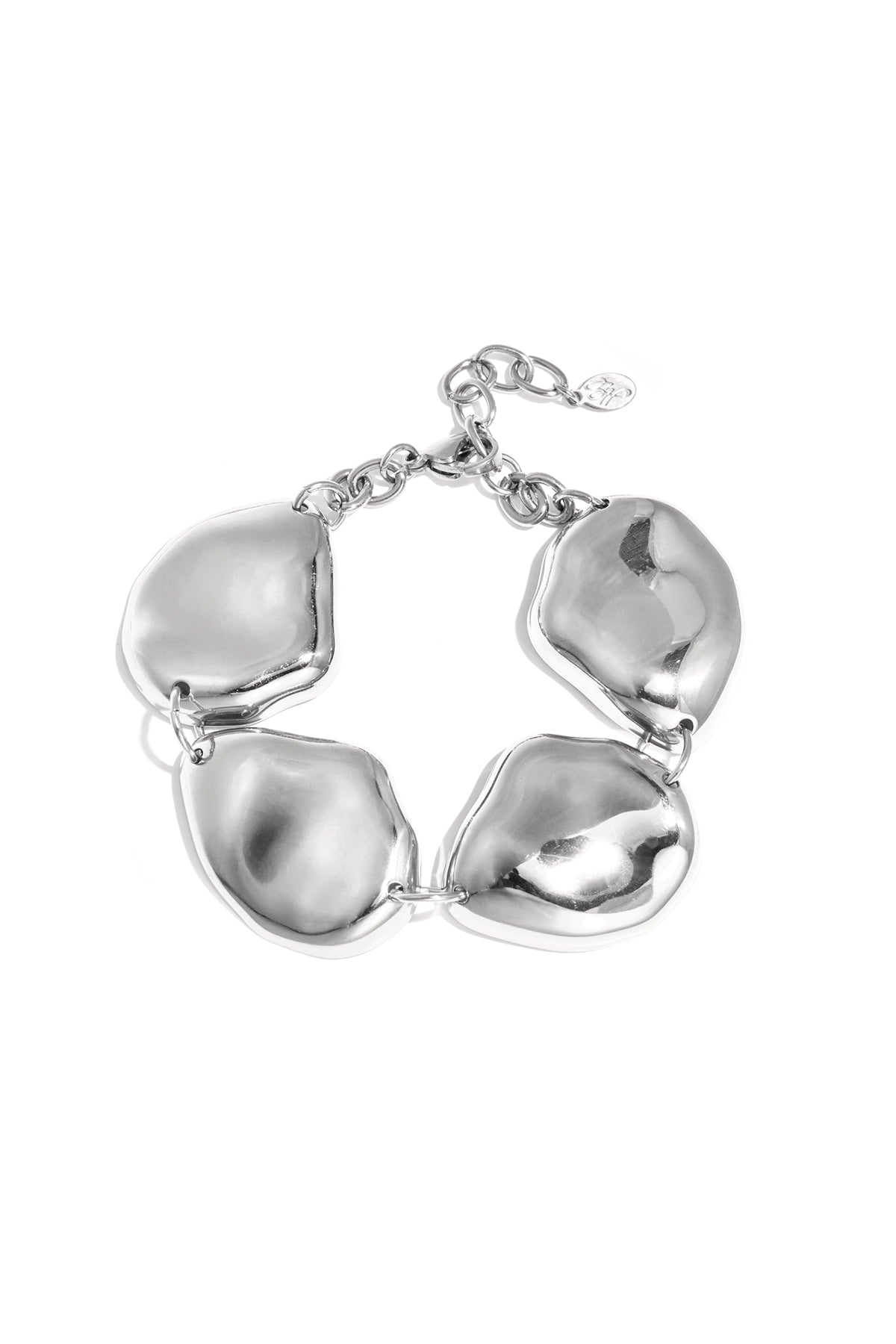 Bracelet à maillons en acier inoxydable pour femme avec détail de maillons – doré