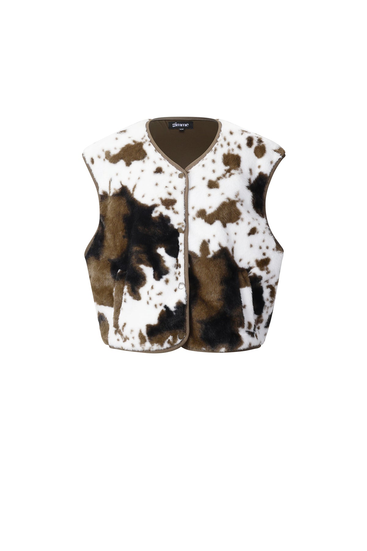 Women's waistcoat with round neck and slim fit – image 24