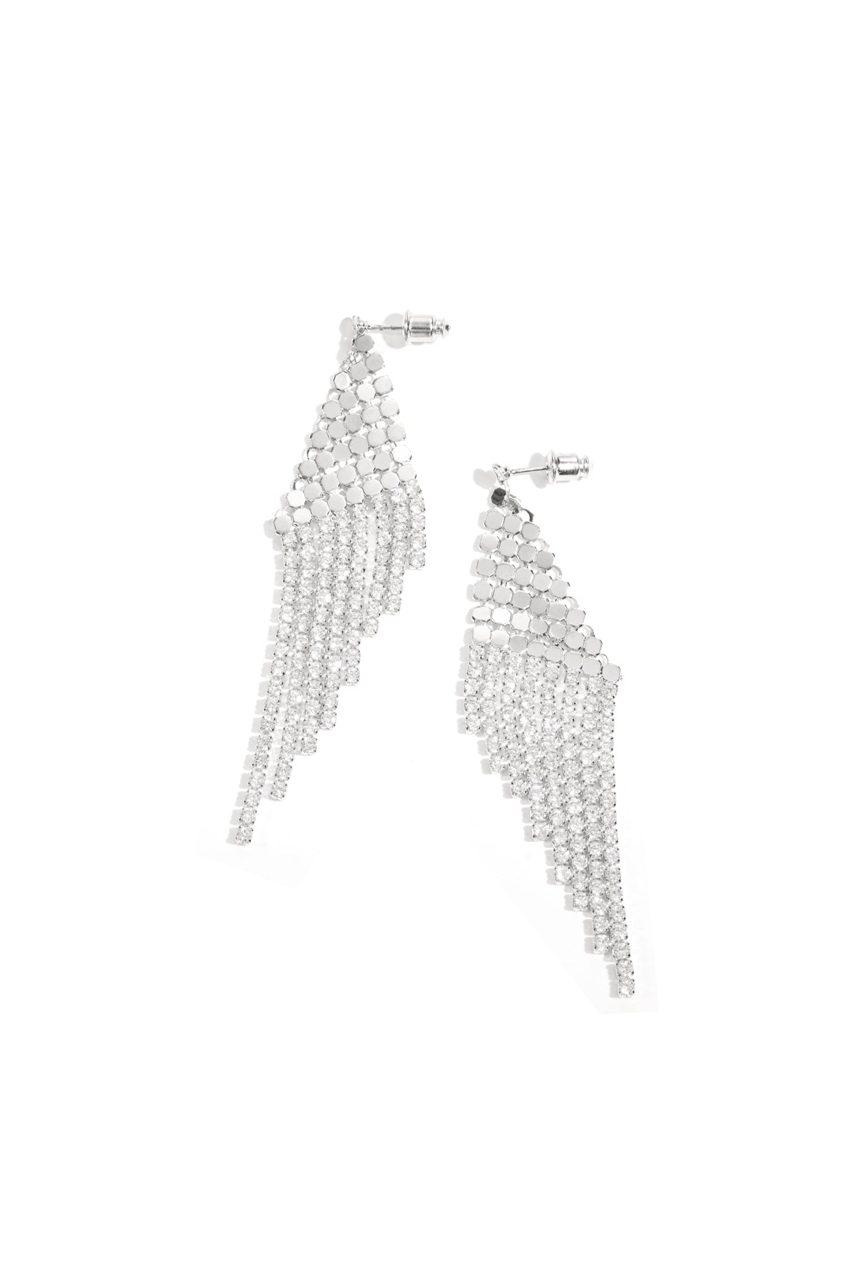 Women's Party Earrings Copper Organic Shape – Gold and Silver Plated