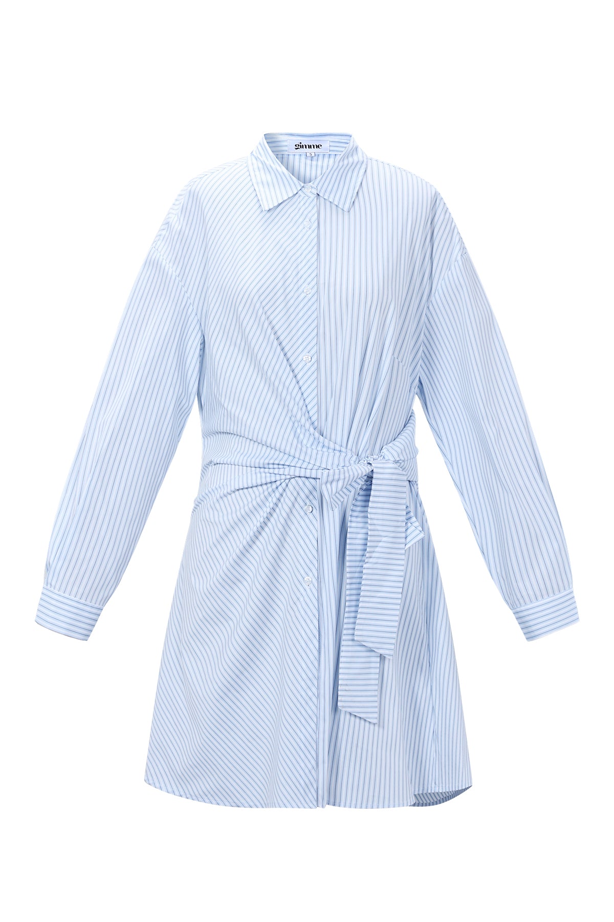 Dames gestreepte blousejurk van polyester – productfoto 9