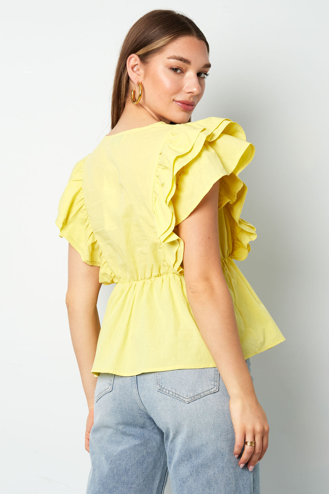 Top sans manches à volants pour femme – photo 8