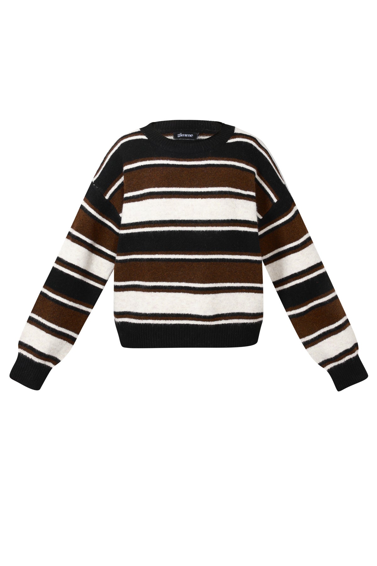 Dames Lola gebreide trui van polyester met strepen