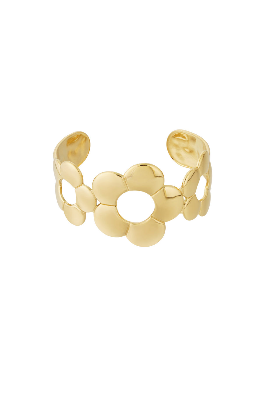 Drievoudige bloemenarmband
