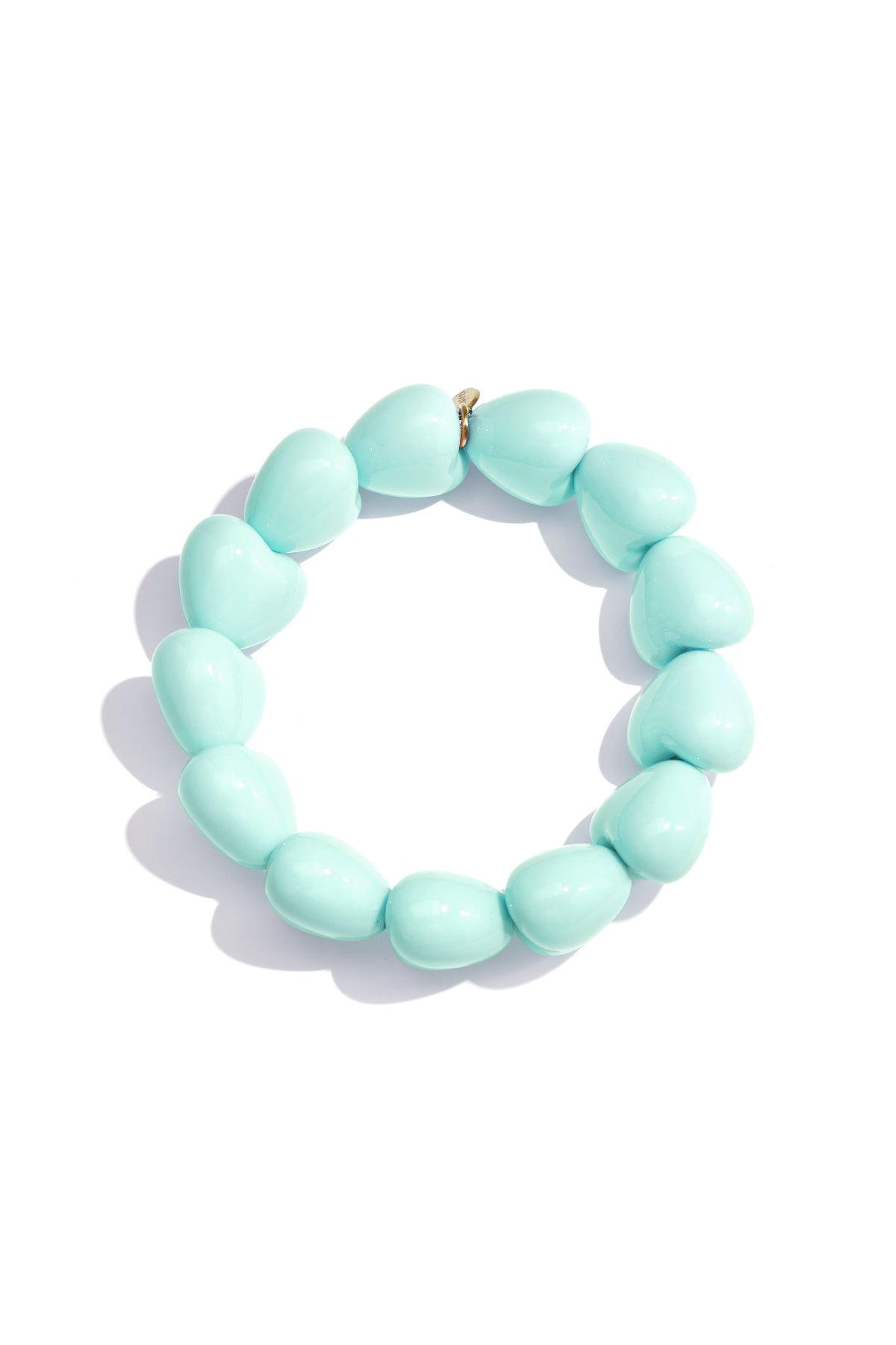 Armbandje met 13 kleine hartjes