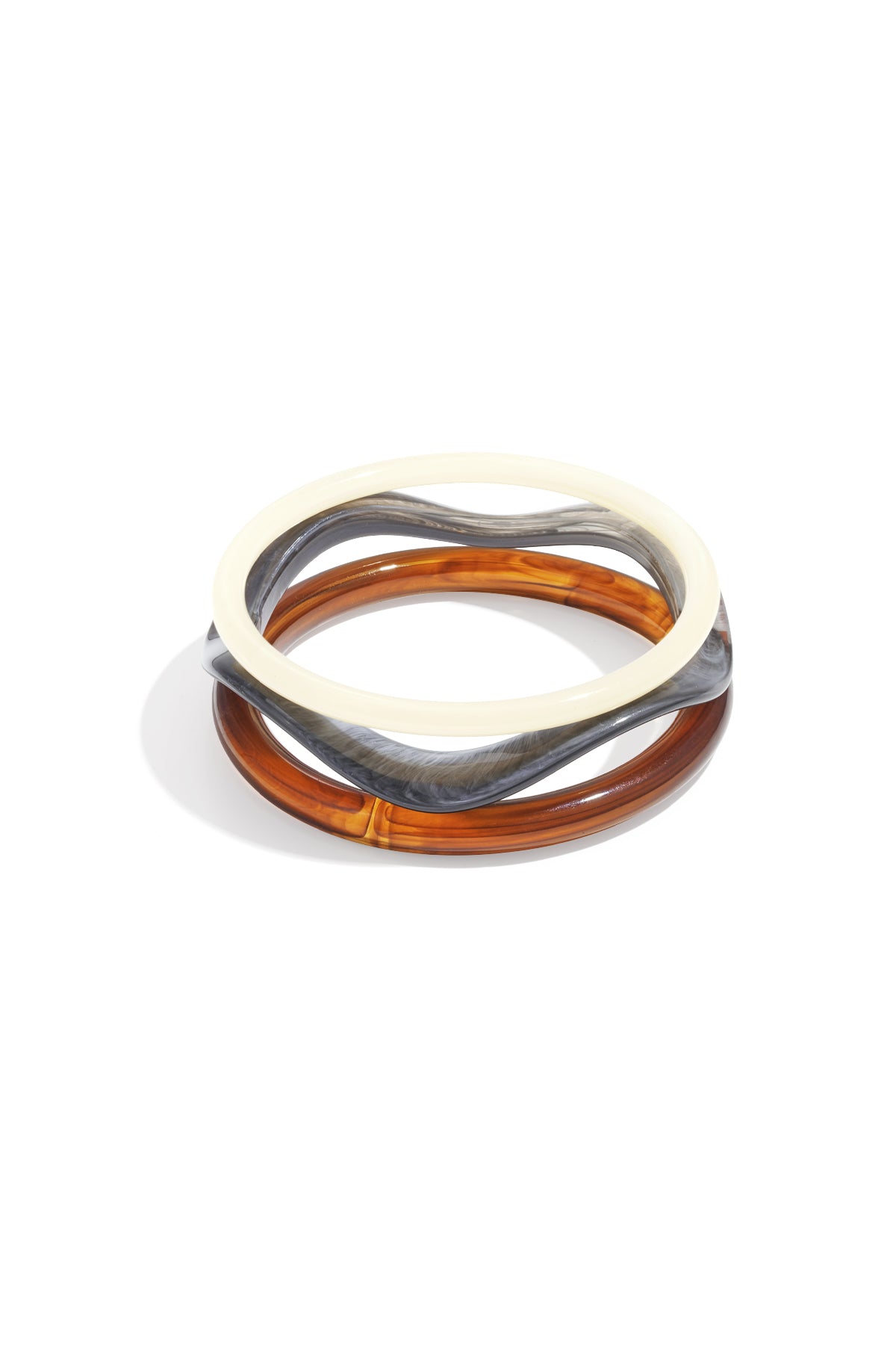Bracelet rigide pour femme en acrylique, design uni – plusieurs coloris