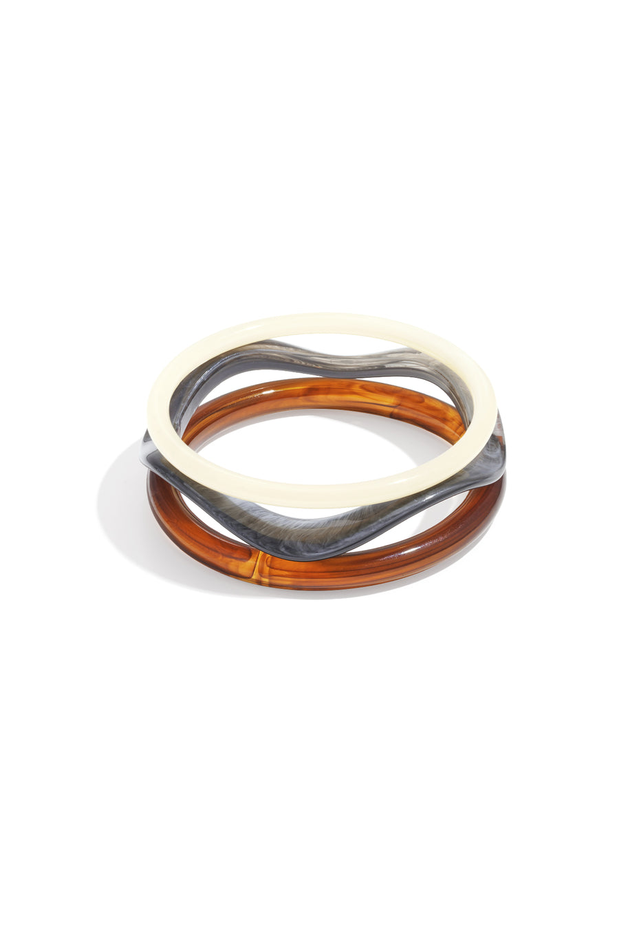 Bracelet rigide pour femme en acrylique, design uni – plusieurs coloris