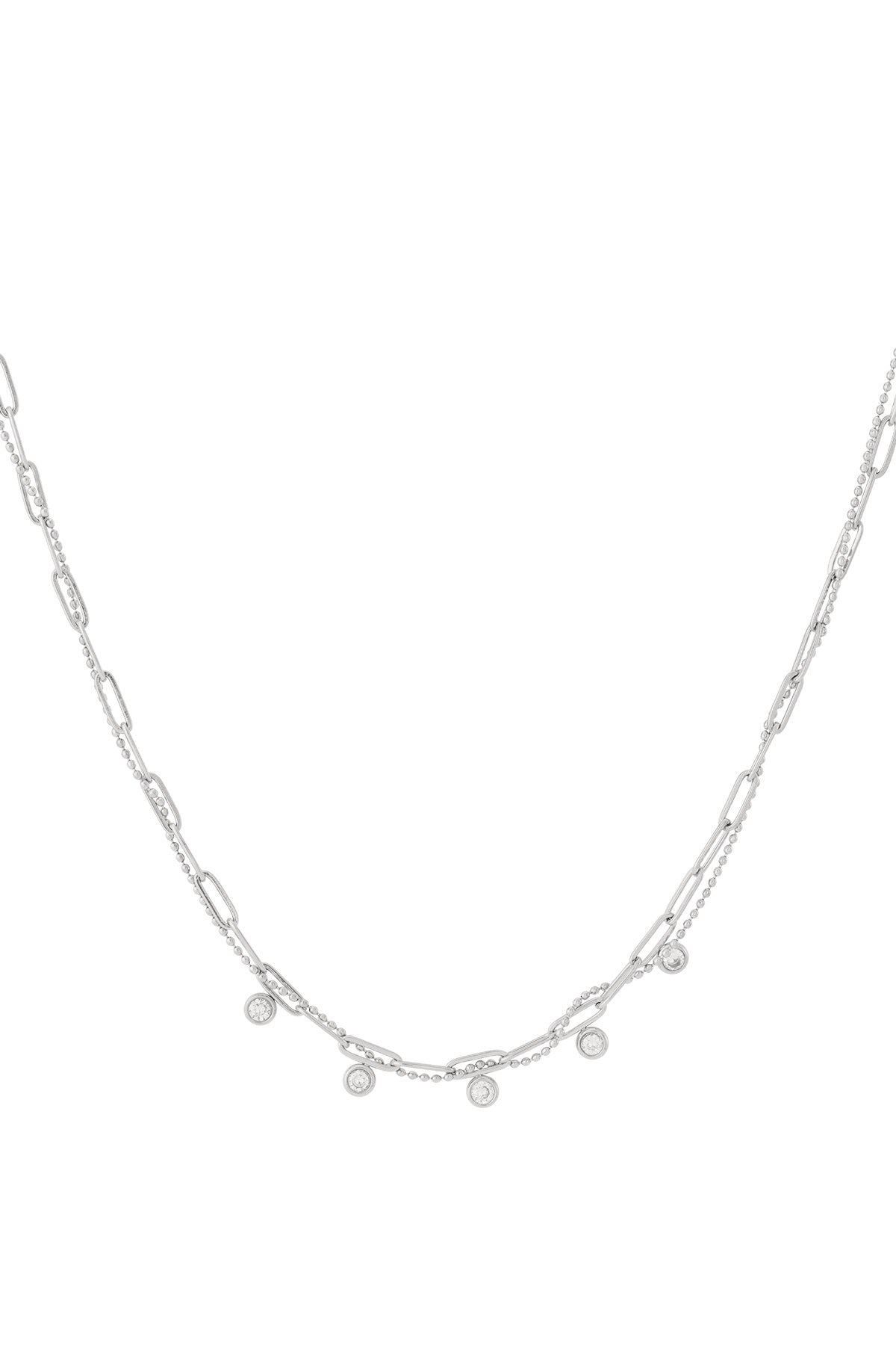 Collier chaîne pour femmes en acier inoxydable 304 de forme organique – doré et argenté
