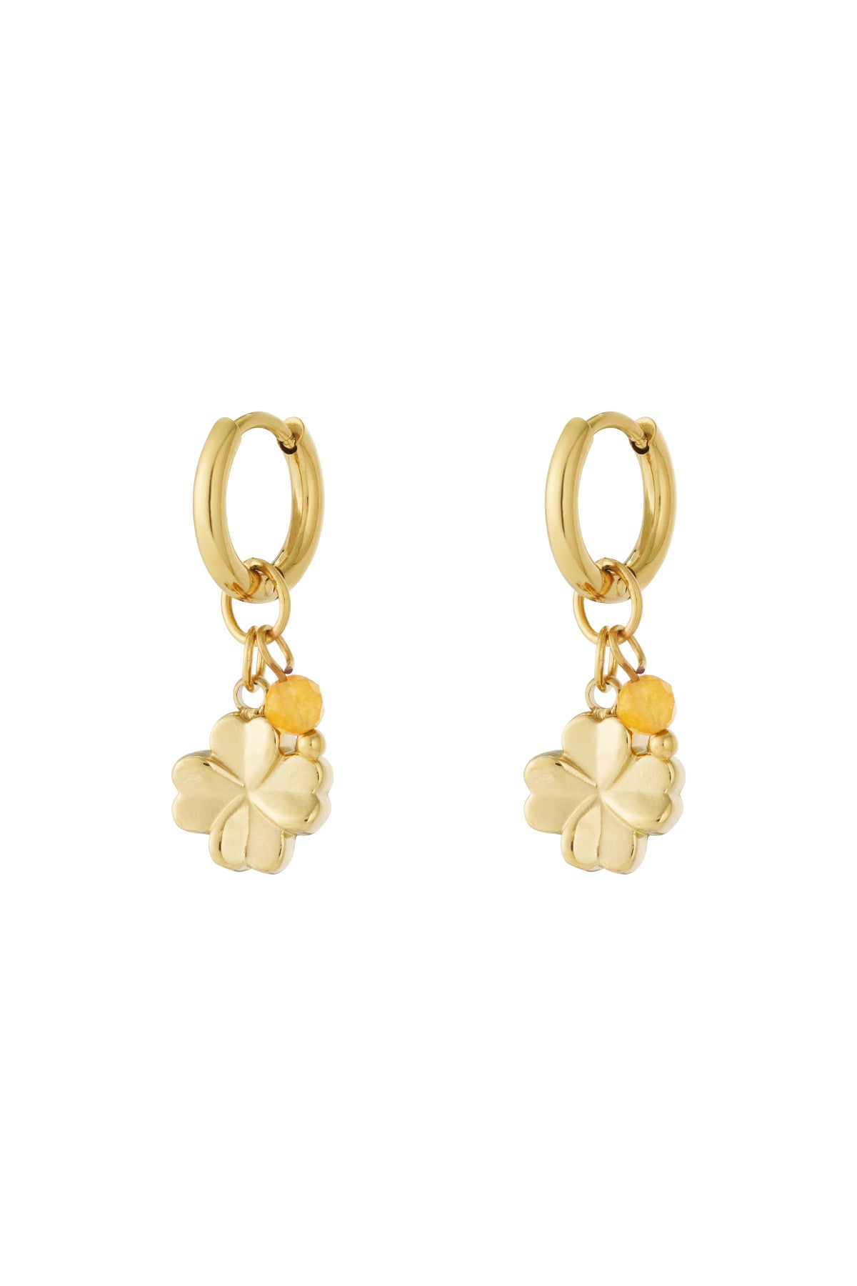 Boucles d'oreilles pendantes trèfle en acier inoxydable pour femmes – plusieurs coloris