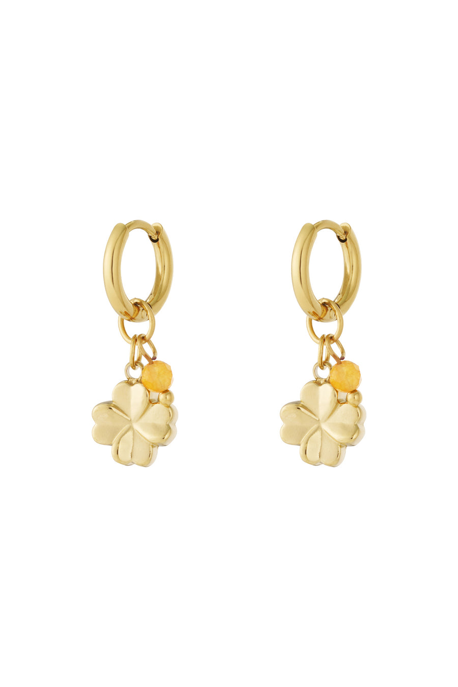 Boucles d'oreilles pendantes trèfle en acier inoxydable pour femmes – plusieurs coloris