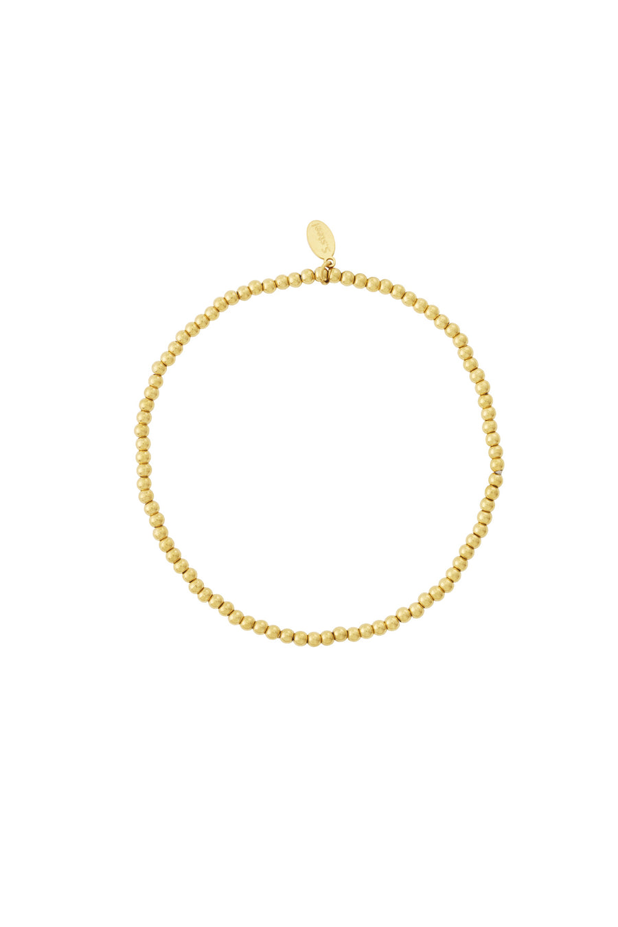 Bracelet perles pour femmes en acier inoxydable – doré et argenté