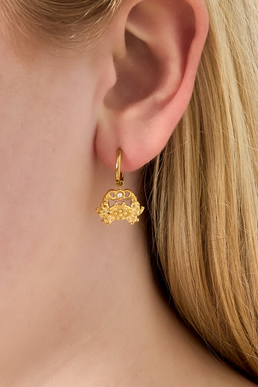 Boucles d'oreilles pendantes pour femmes en acier inoxydable 304, perle d'imitation à motif animalier
