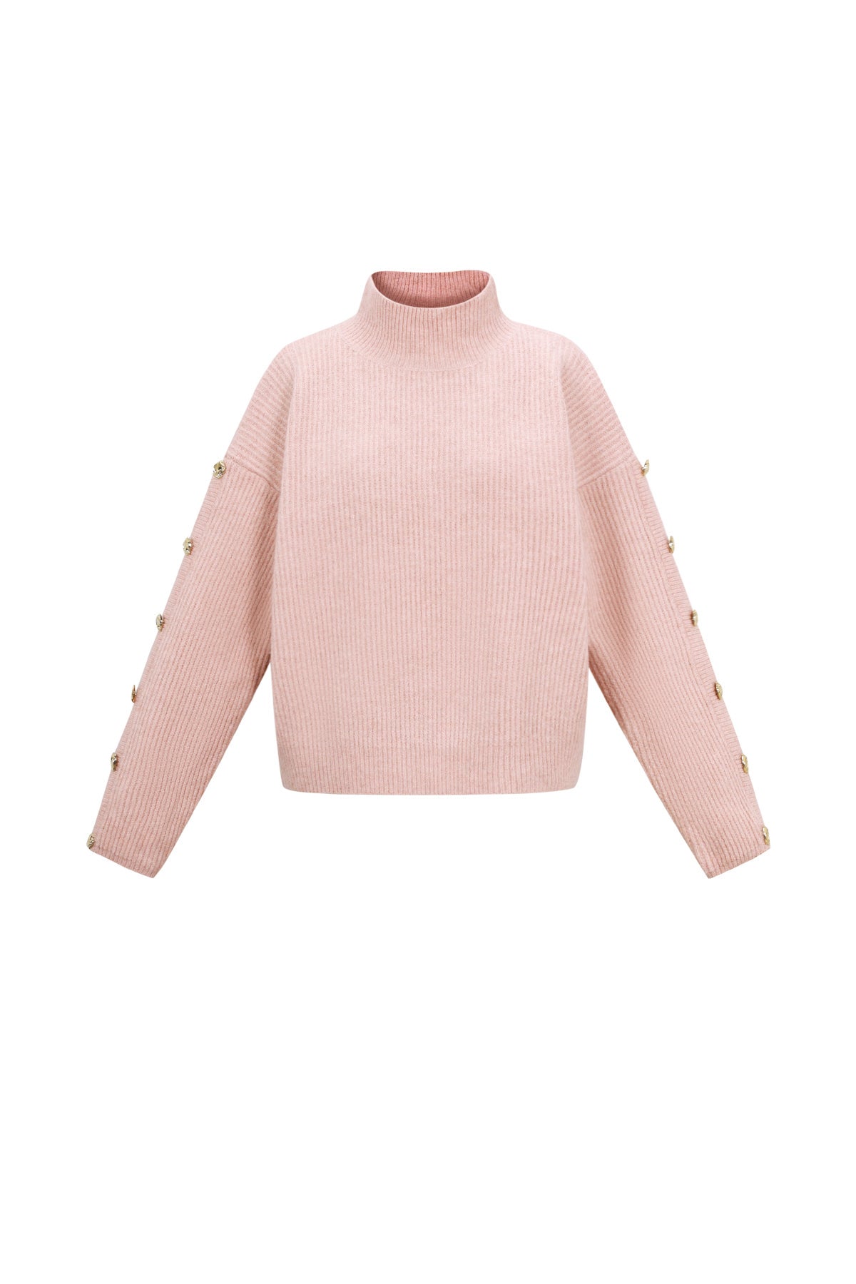 Pull en maille à col haut pour femme