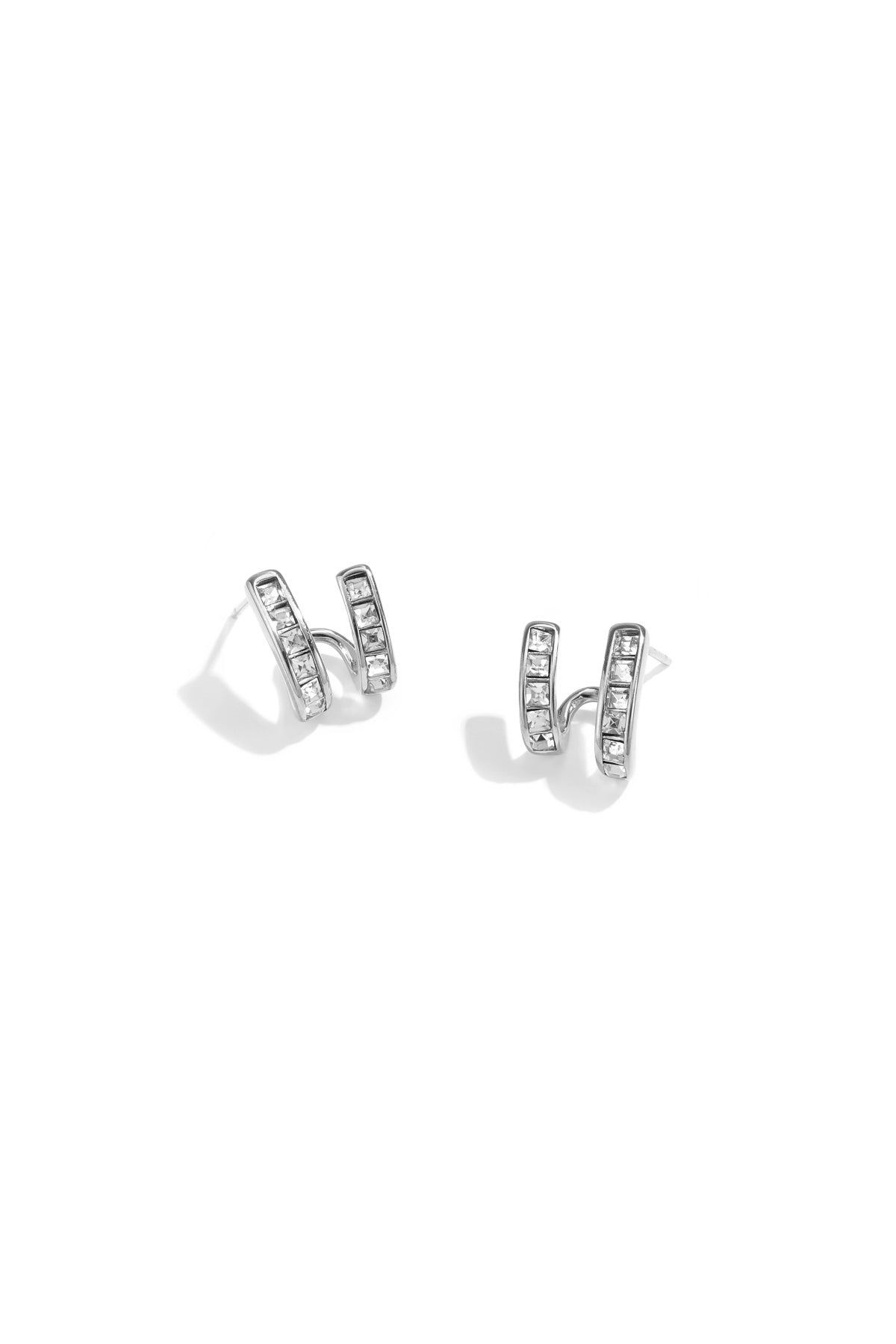 Boucles d'oreilles clous géométriques en acier inoxydable pour femme – couleur or