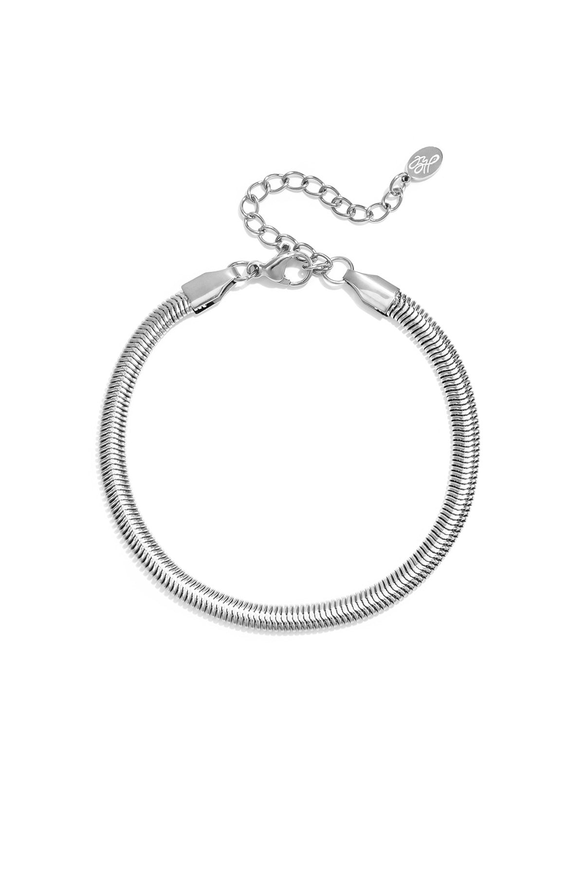 Armband platte visgraat smal - 4.0MM