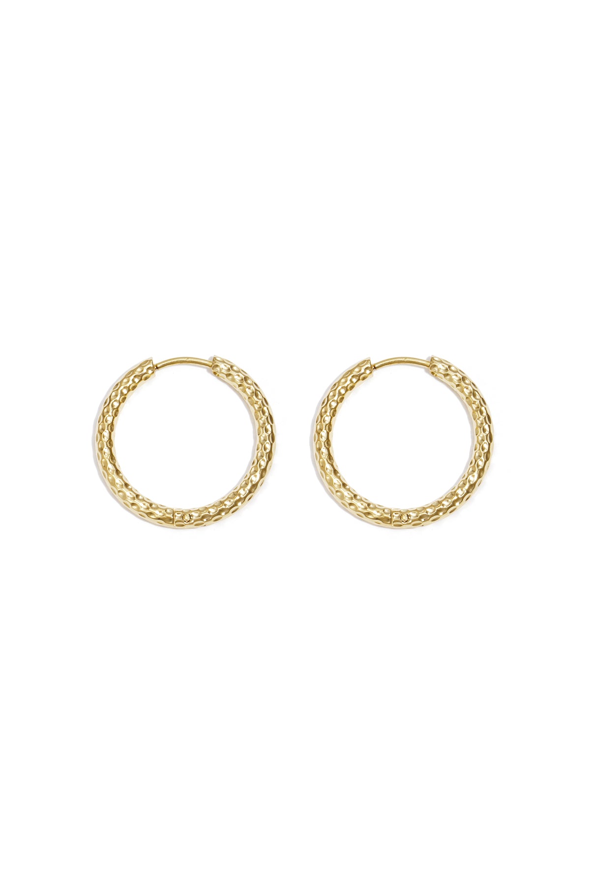 Boucles d'oreilles créoles pour femmes en acier inoxydable – doré et argenté