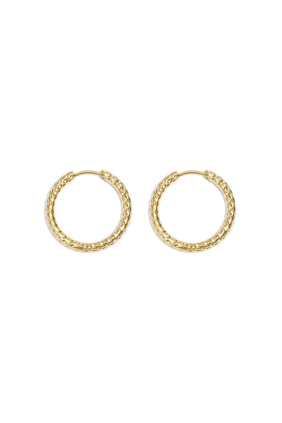 Boucles d'oreilles créoles pour femmes en acier inoxydable – doré et argenté