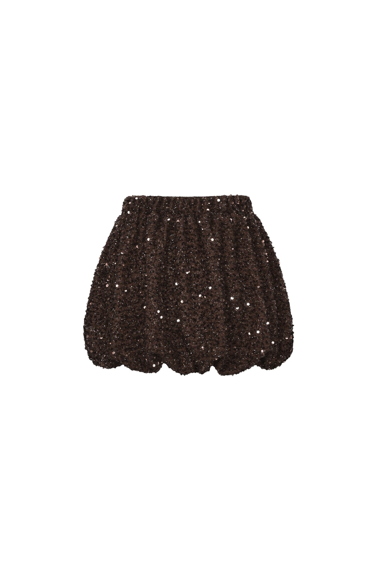 Dames karmozijnrode minirok met pailletten – productfoto 7