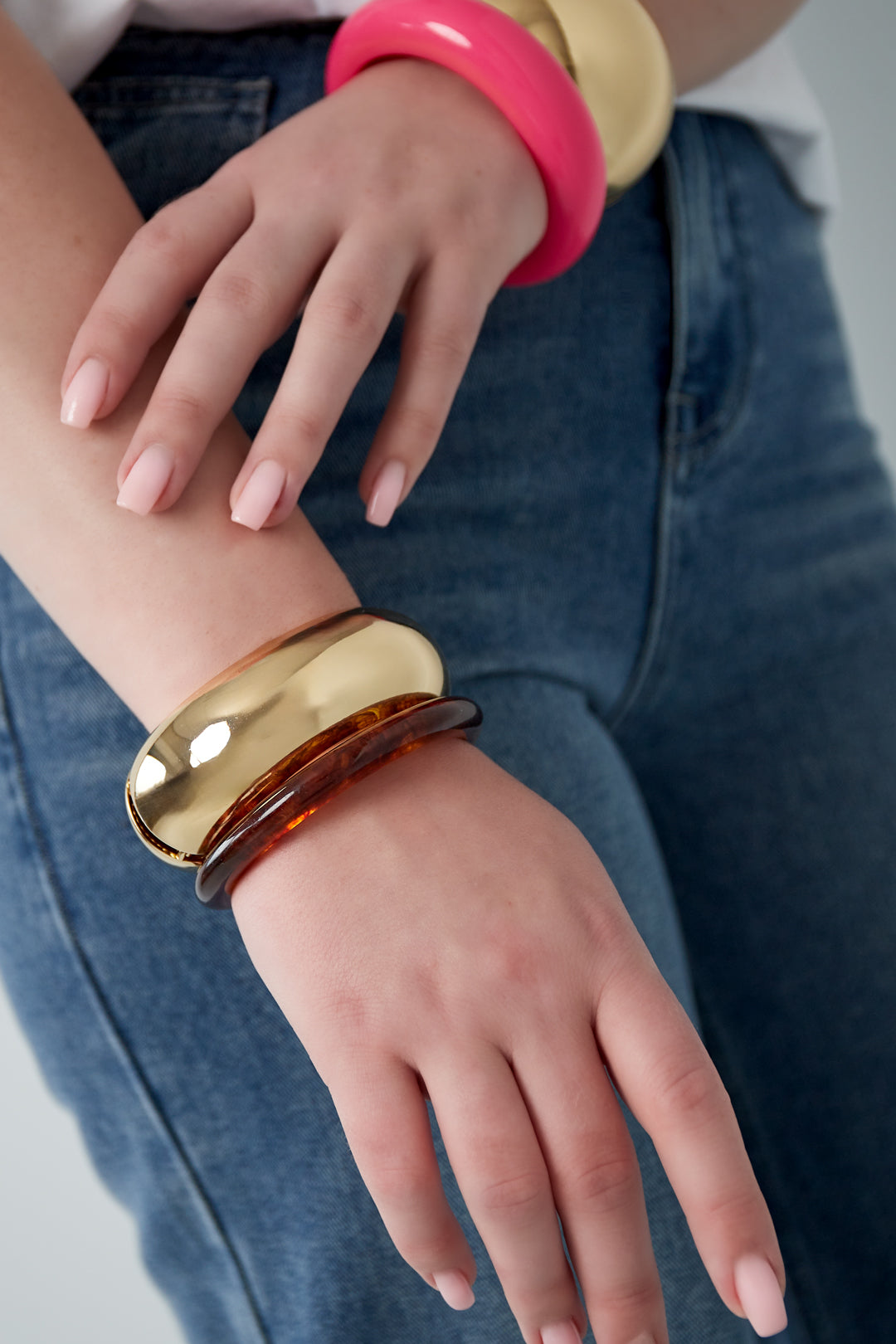 Solide glanzende armband