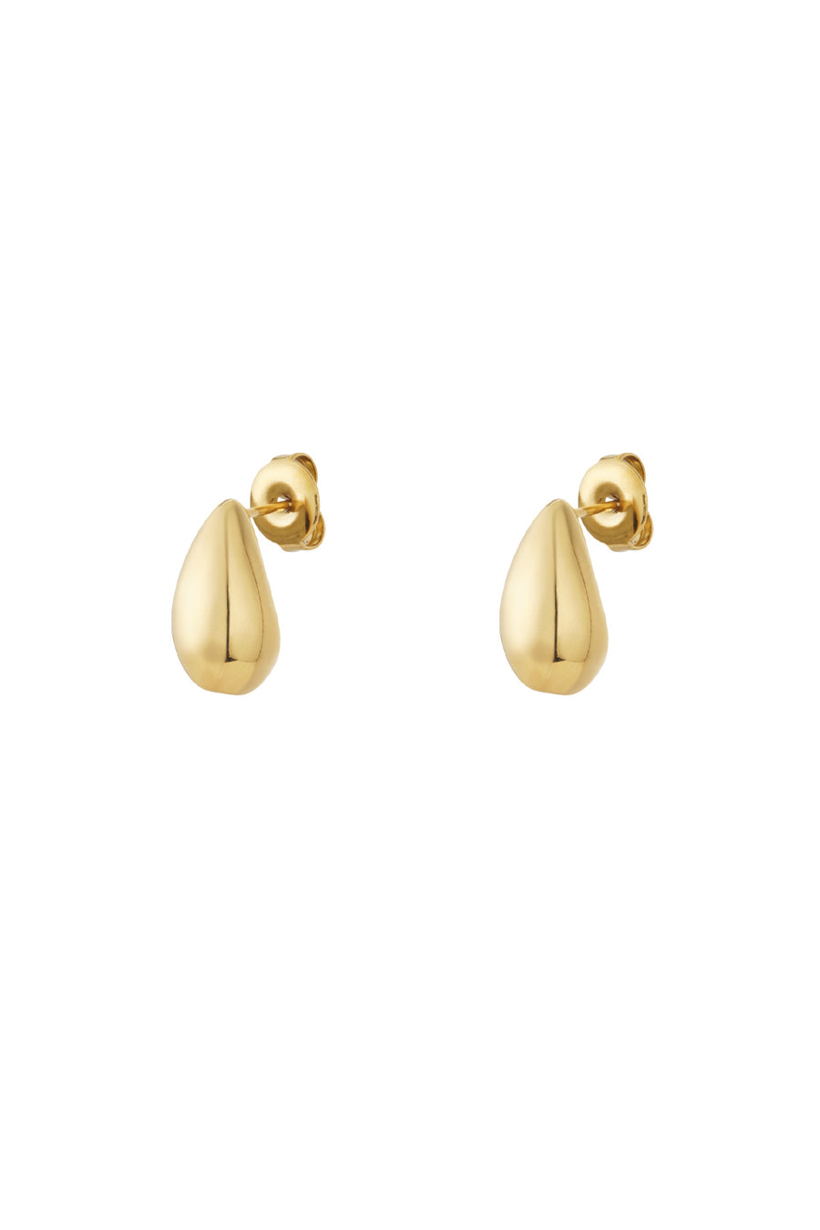 Puces d'oreilles goutte en acier inoxydable pour femmes - doré