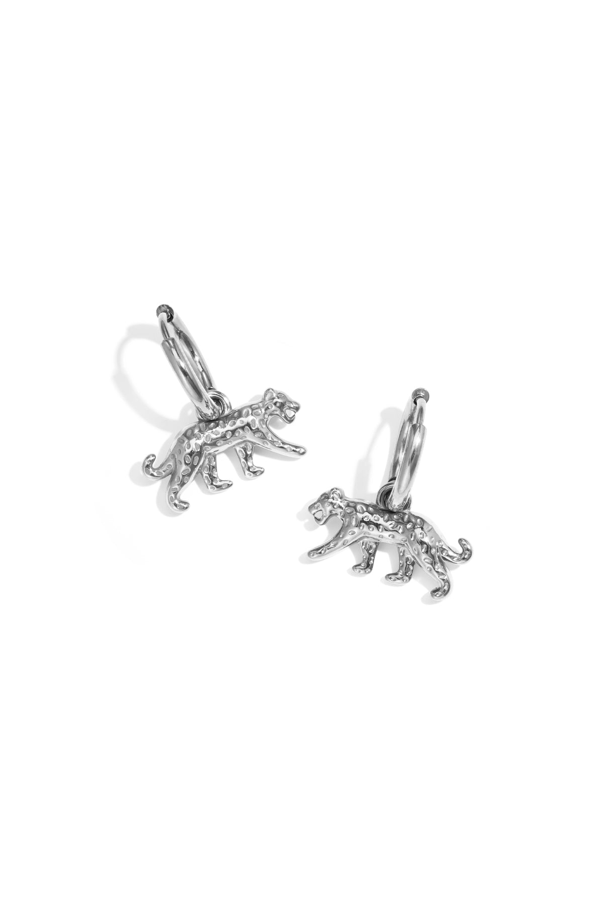 Boucles d'oreilles pendantes en acier inoxydable motif animalier pour femmes – doré