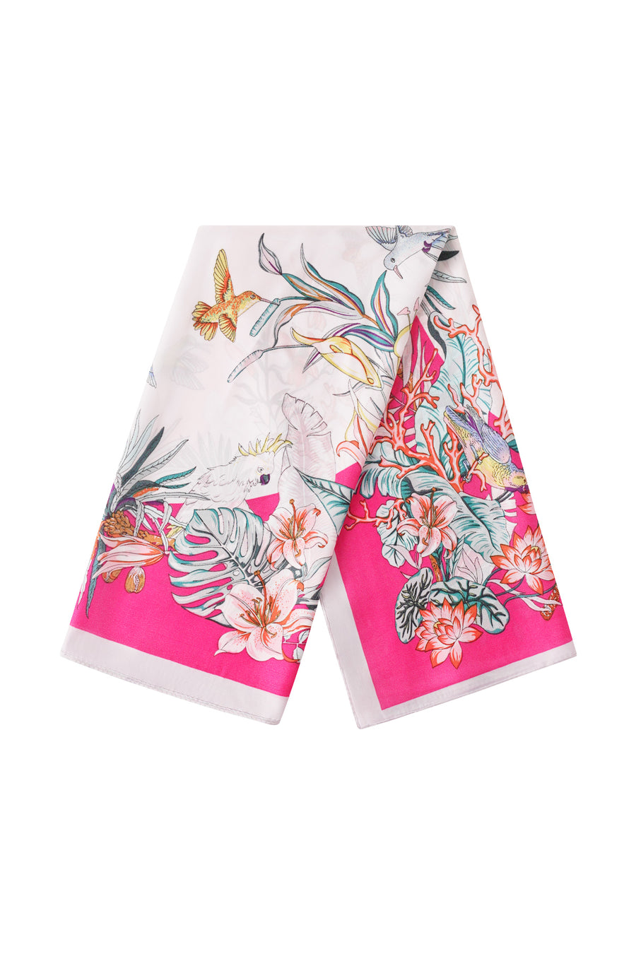 Écharpe d'été pour femme 100 % polyester à motif floral – usage quotidien