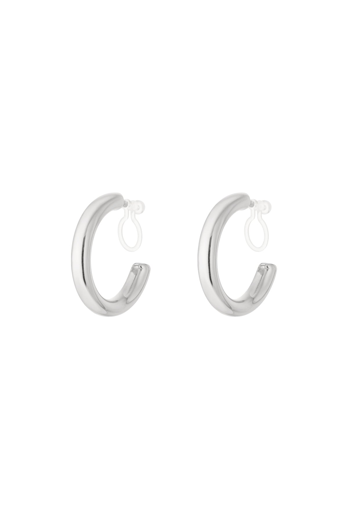 Clips d'oreille pour femmes en acier inoxydable, forme organique – couleur or