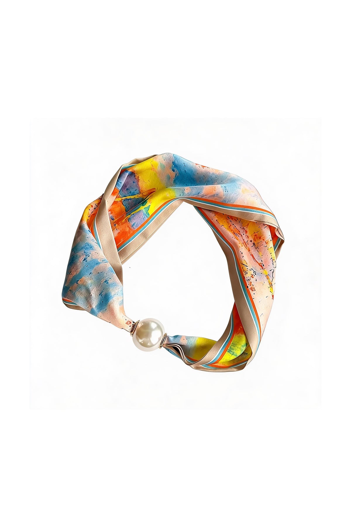 Zomersjaals met onregelmatige vorm, casual, van polyester, dagelijkse accessoires