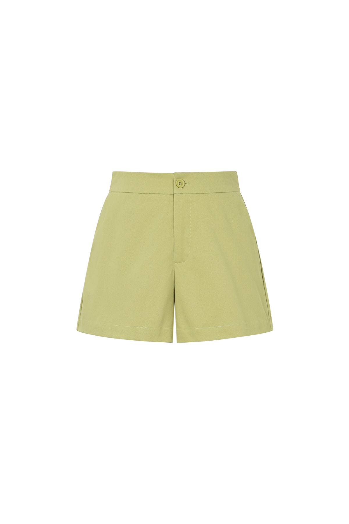 Dames high-waist shorts in groen of zwart
