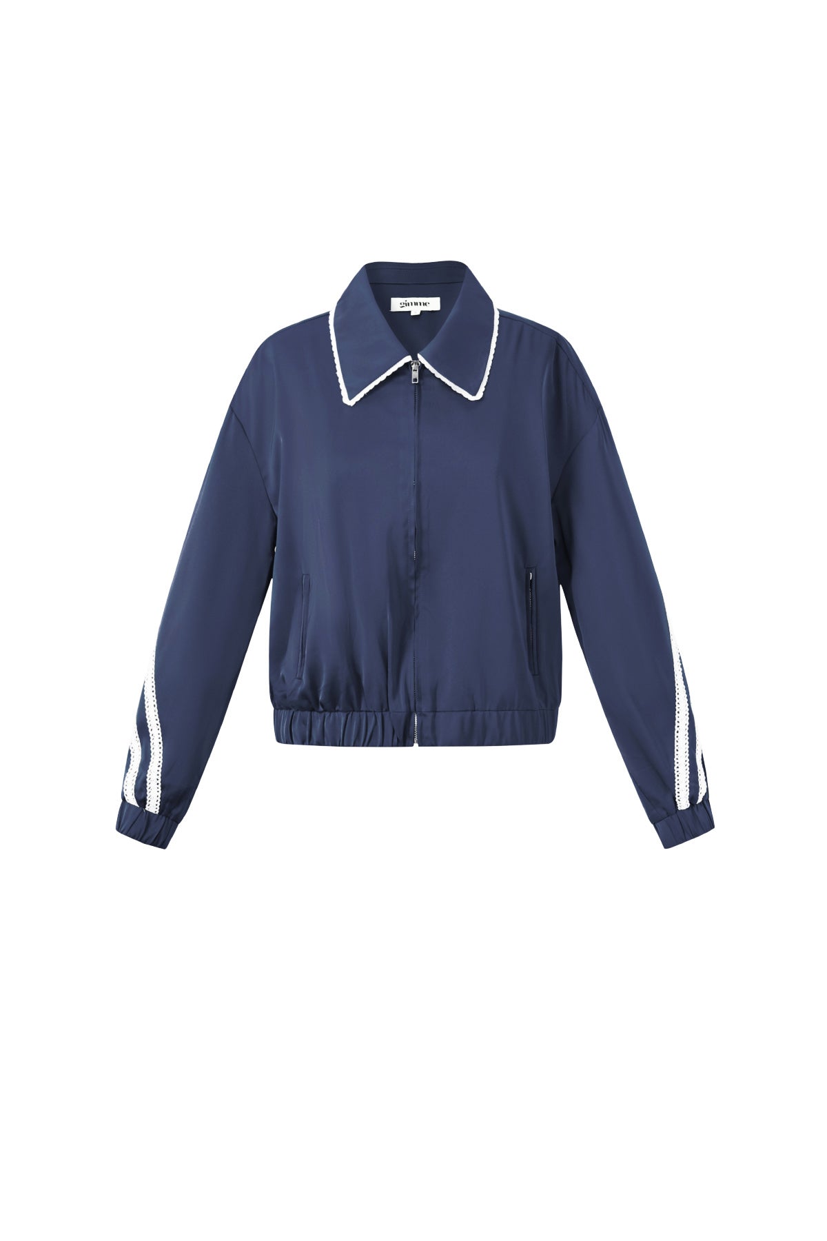 Dames sportief jacket van polyester met kleurcontrast – productfoto 12