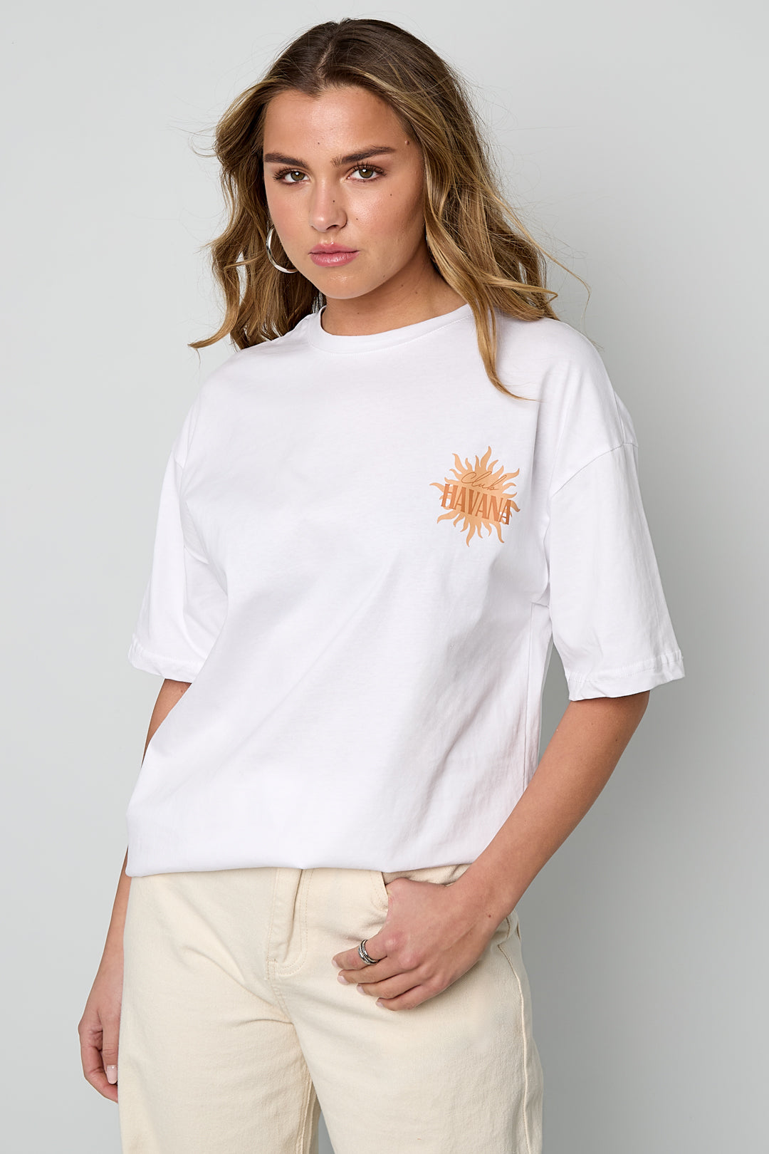 Dames Havana T-shirt van katoen – productfoto 5
