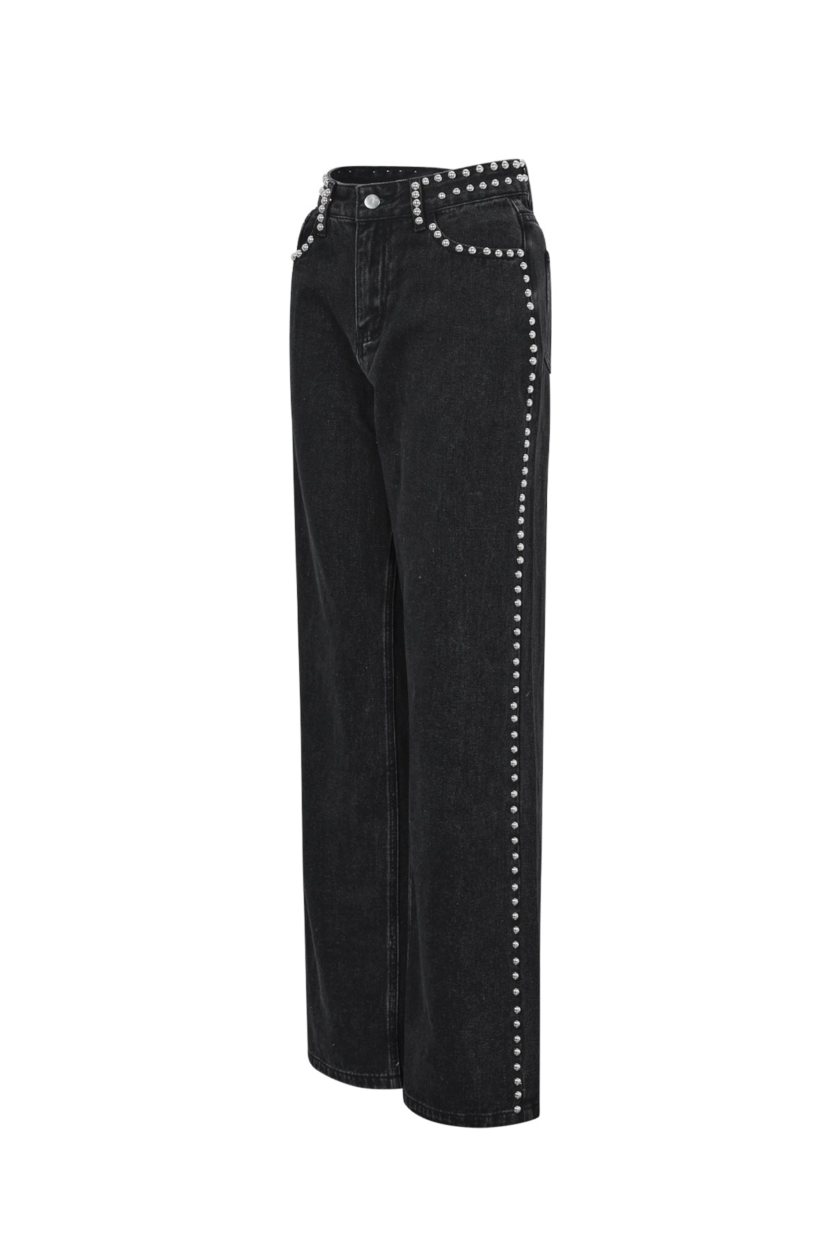 Jeans droite femme – noir – photo 8
