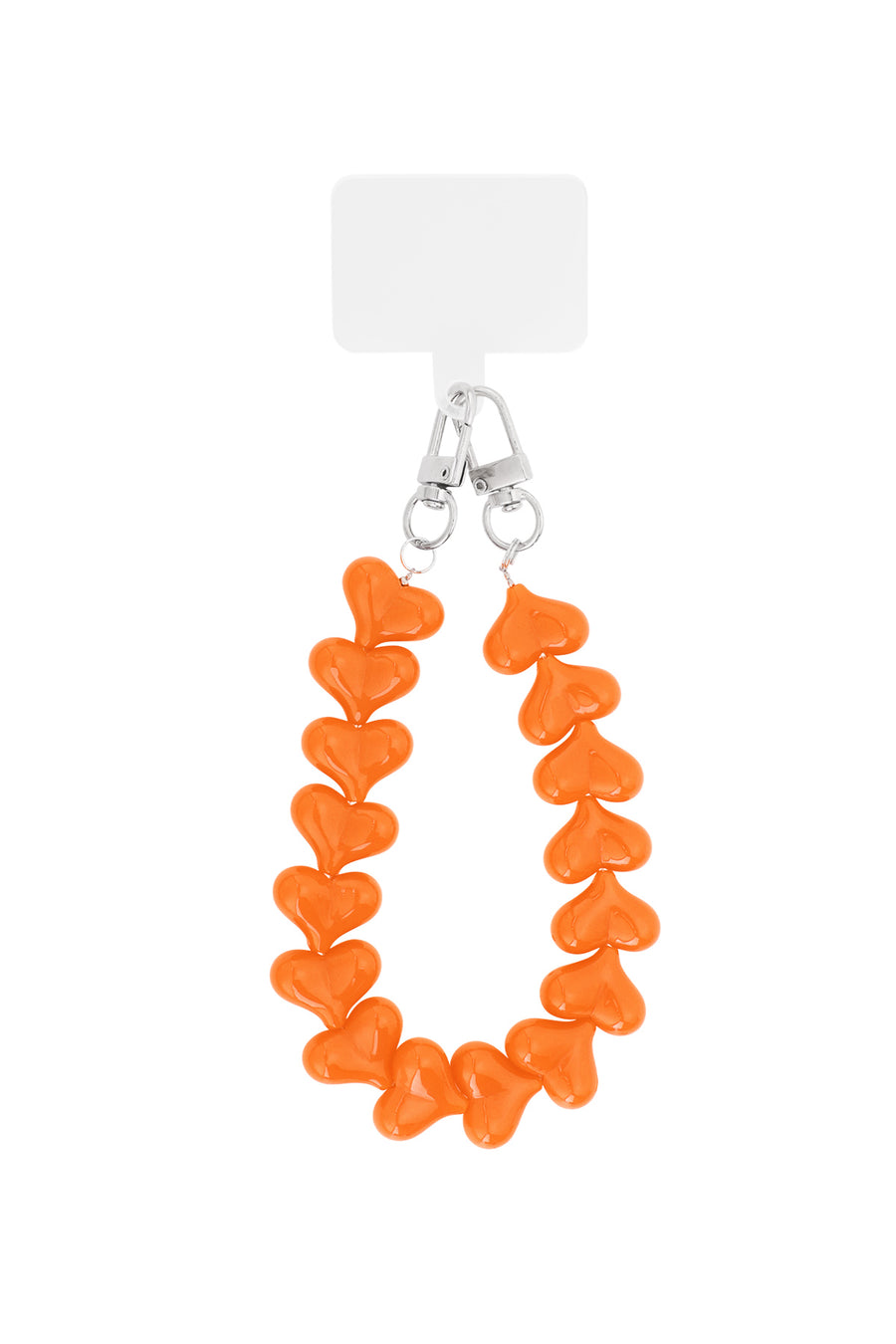 Cordon de téléphone en acrylique avec pendentif cœur – plusieurs coloris – pour le quotidien